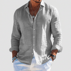 Maqiato | Soft breathable linen casual button down shirt