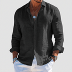 Maqiato | Soft breathable linen casual button down shirt