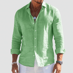 Maqiato | Soft breathable linen casual button down shirt