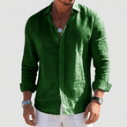Maqiato | Soft breathable linen casual button down shirt