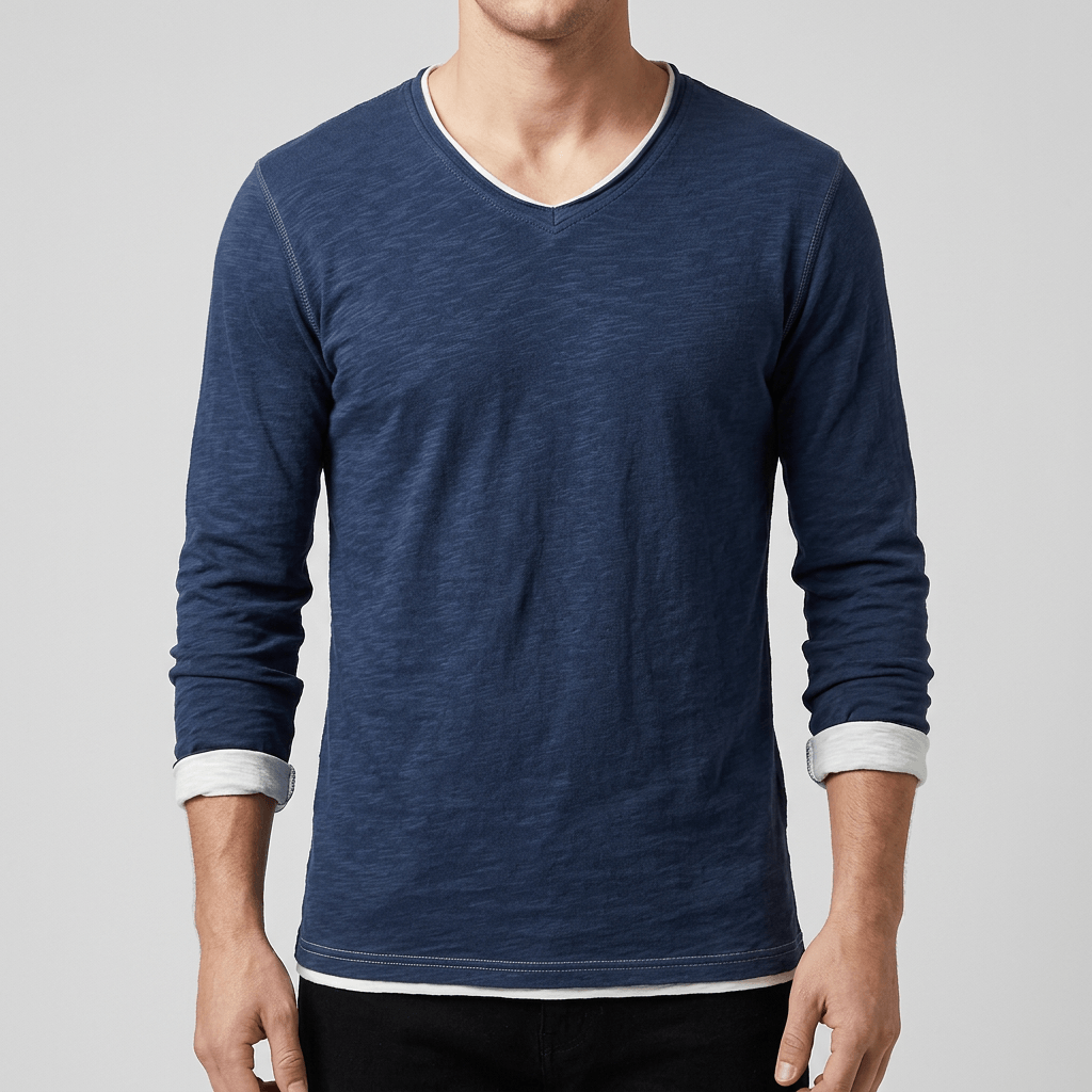 Maqiato | Lightweight long sleeved shirt with V-neck design