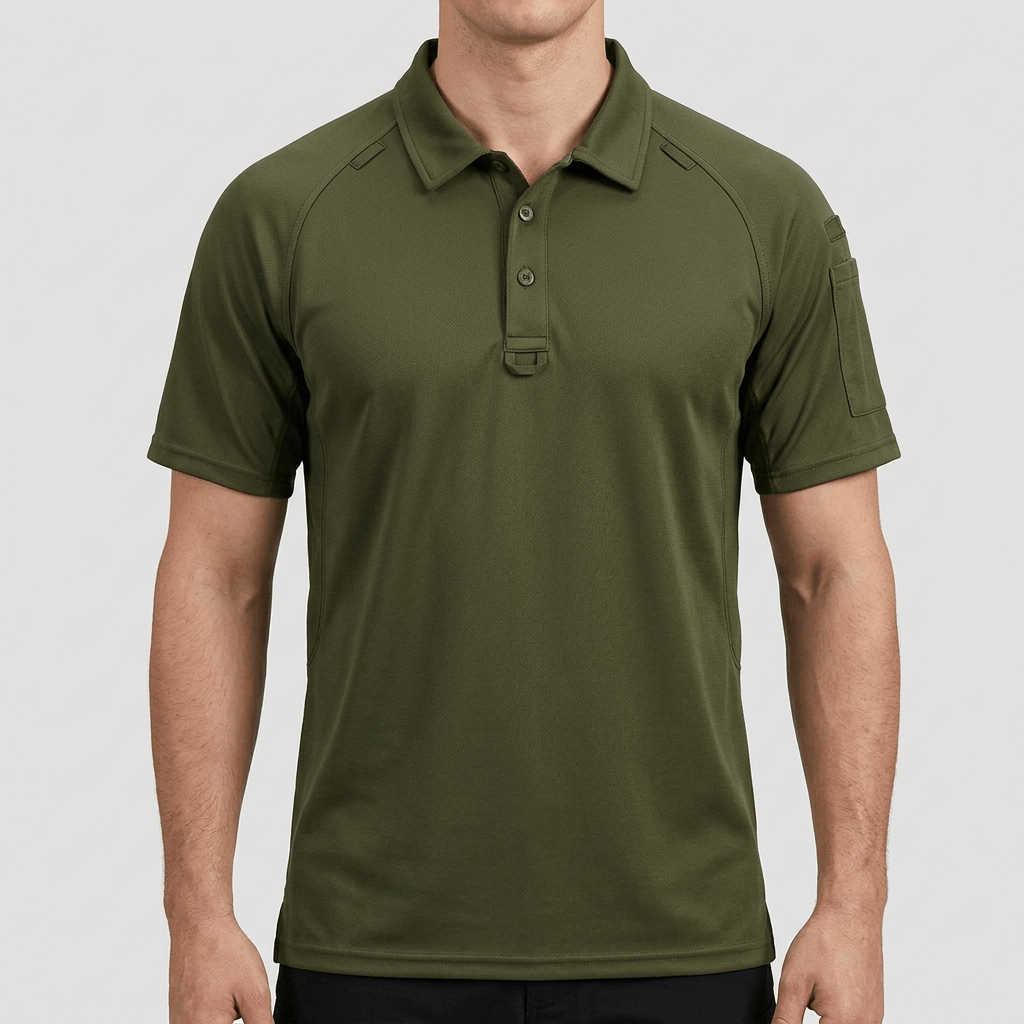 Maqiato | Structured collar tactical polo shirt