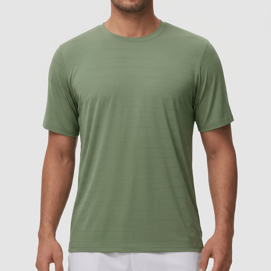 Maqiato | Soft nylon blend crew neck t shirt