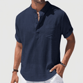 Maqiato | Classic Henley shirt with chest pocket