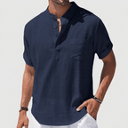 Maqiato | Classic Henley shirt with chest pocket
