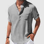 Maqiato | Classic Henley shirt with chest pocket