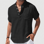 Maqiato | Classic Henley shirt with chest pocket