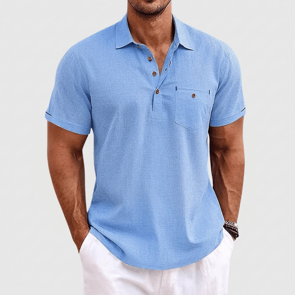 Maqiato | Lightweight linen polo shirt