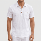 Maqiato | Lightweight linen polo shirt