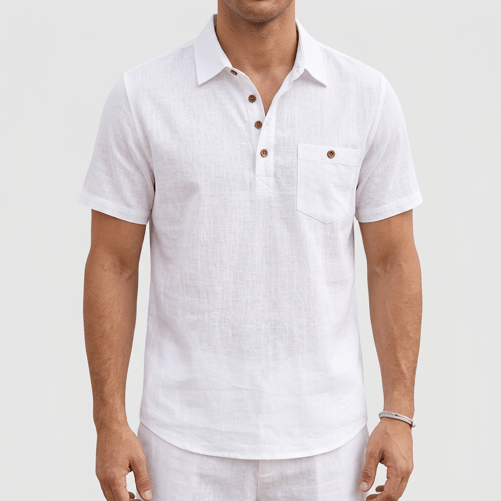 Maqiato | Lightweight linen polo shirt