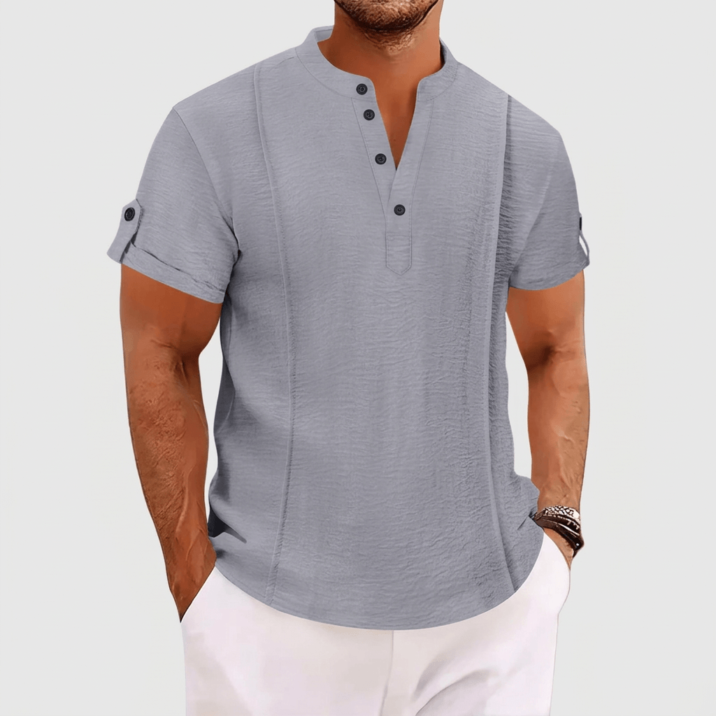 Maqiato | Satin-like poly-blend shirt