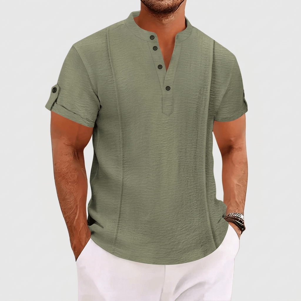 Maqiato | Satin-like poly-blend shirt
