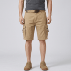 Maqiato | Cargo shorts with adjustable waist and multi-pocket design