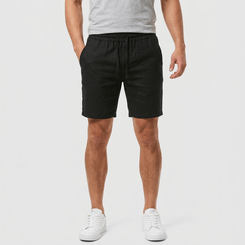 Maqiato | Slim fit linen blend shorts