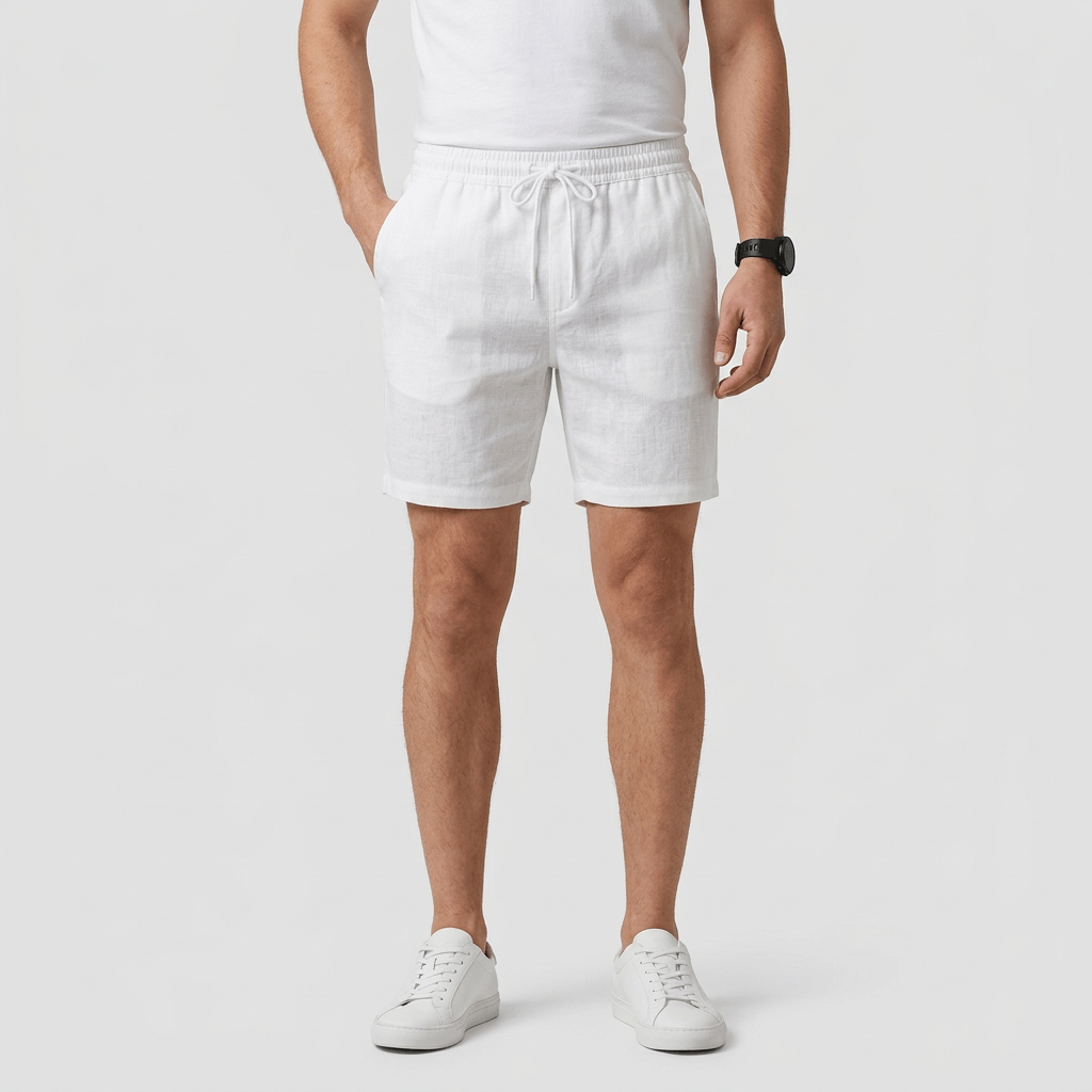 Maqiato | Slim fit linen blend shorts