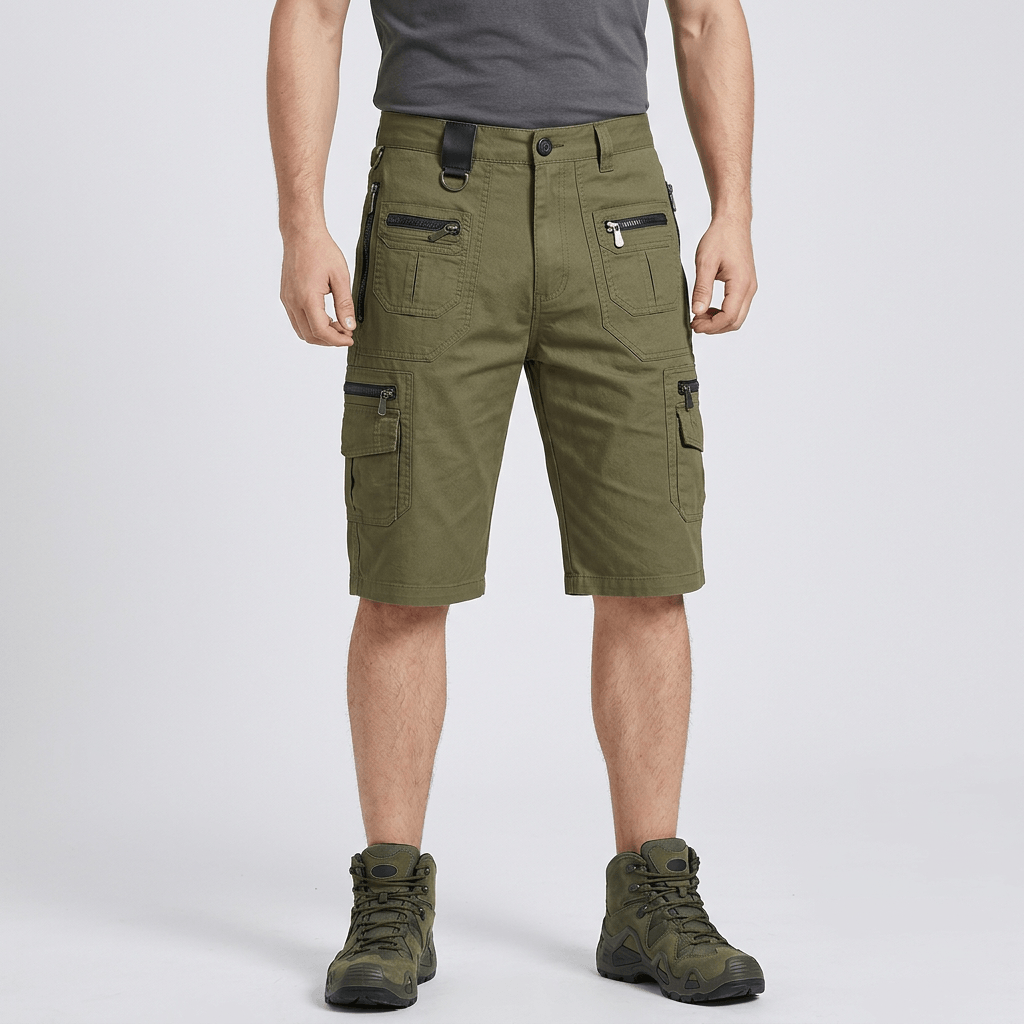 Maqiato | Structured fit tactical cargo shorts with flexible waistband