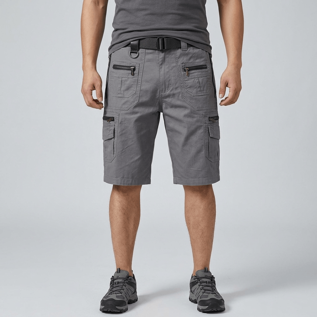Maqiato | Structured fit tactical cargo shorts with flexible waistband