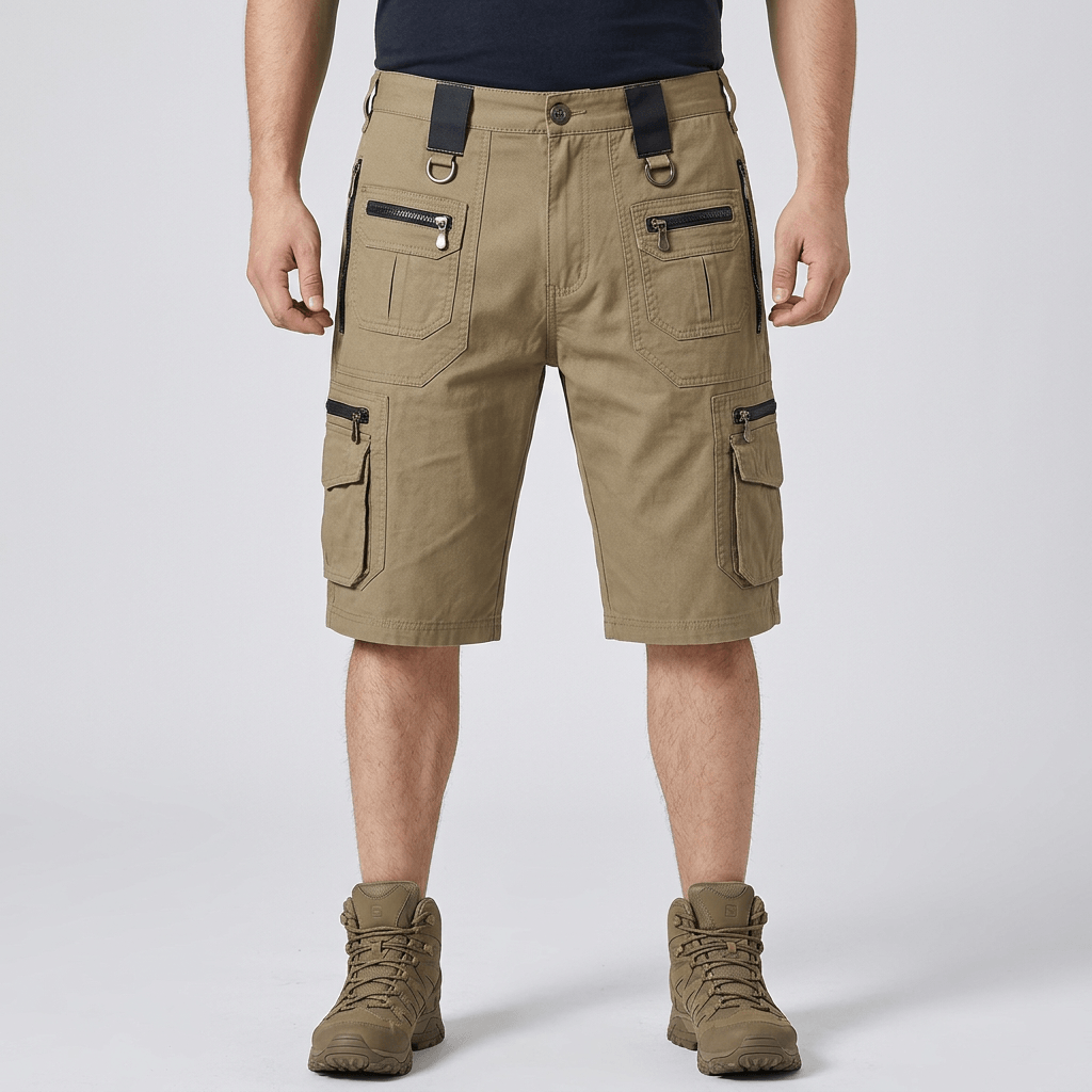 Maqiato | Structured fit tactical cargo shorts with flexible waistband