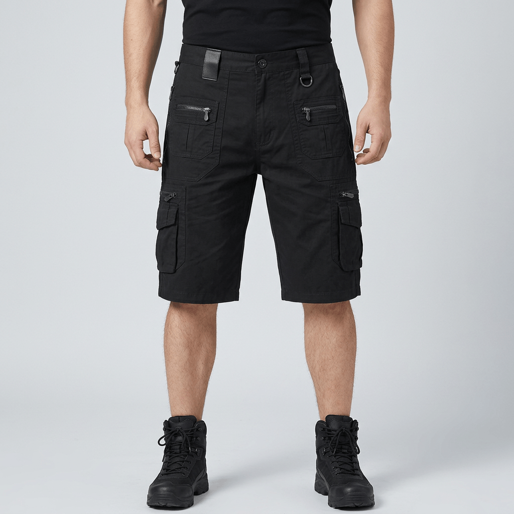 Maqiato | Structured fit tactical cargo shorts with flexible waistband