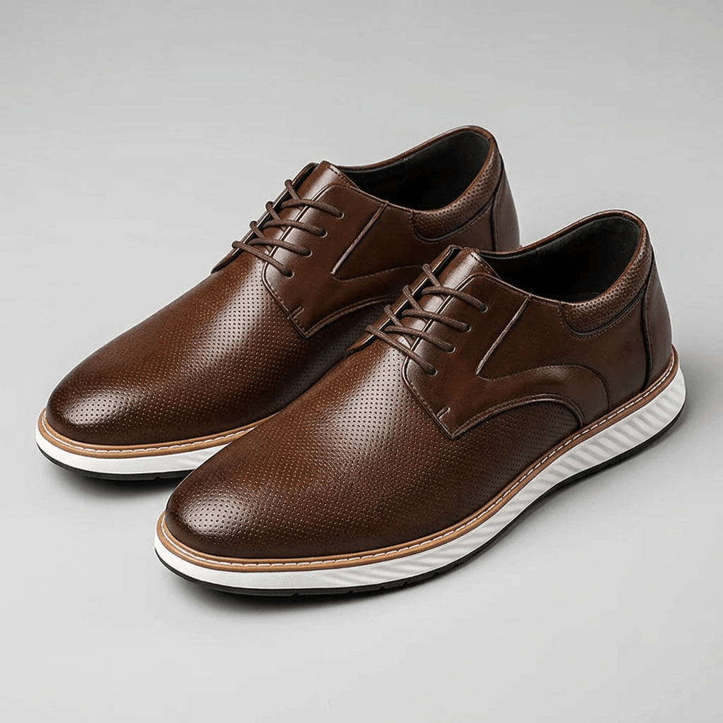 Maqiato | Perforated lace-up shoes with structured shape and contrast sole