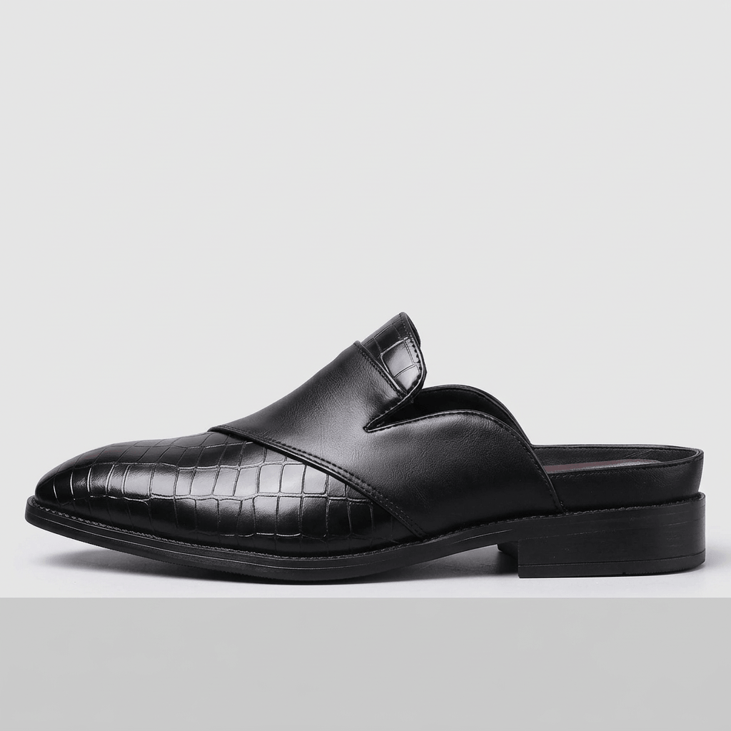 Maqiato | Textured slip-on mule shoes