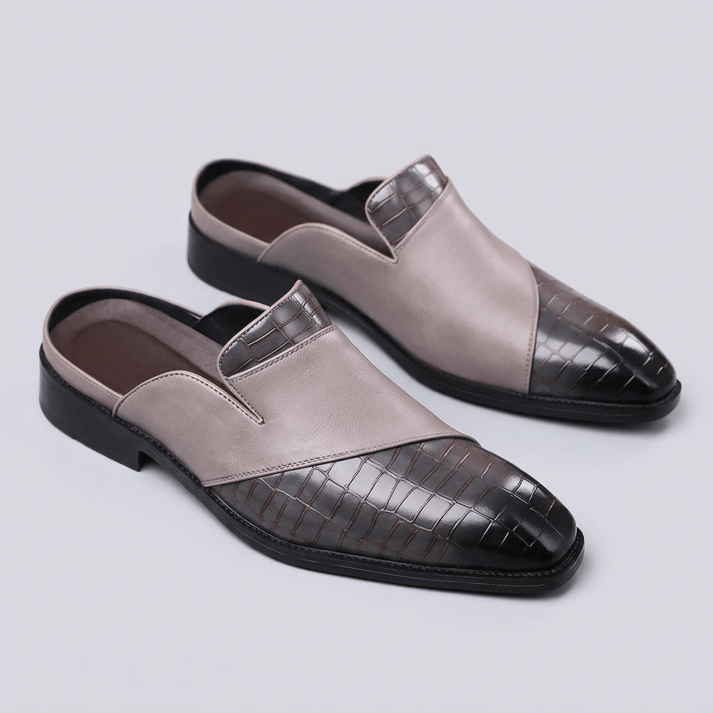 Maqiato | Textured slip-on mule shoes