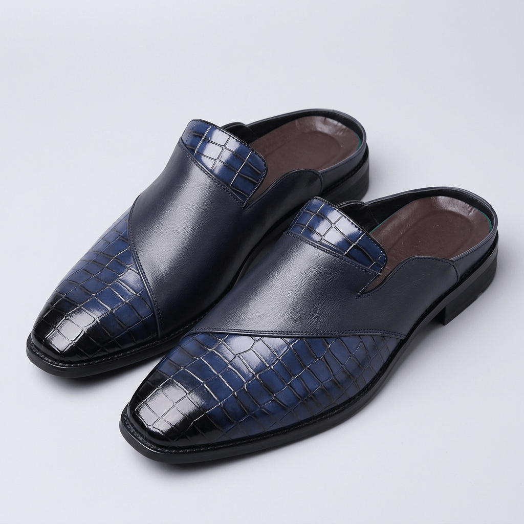 Maqiato | Textured slip-on mule shoes
