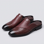 Maqiato | Textured slip-on mule shoes