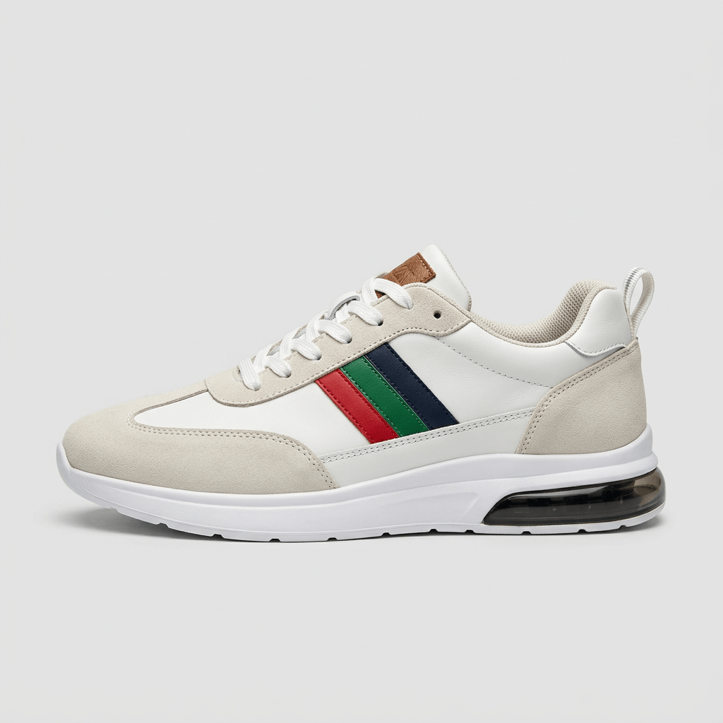 Maqiato | Suede and leather low-top sneakers