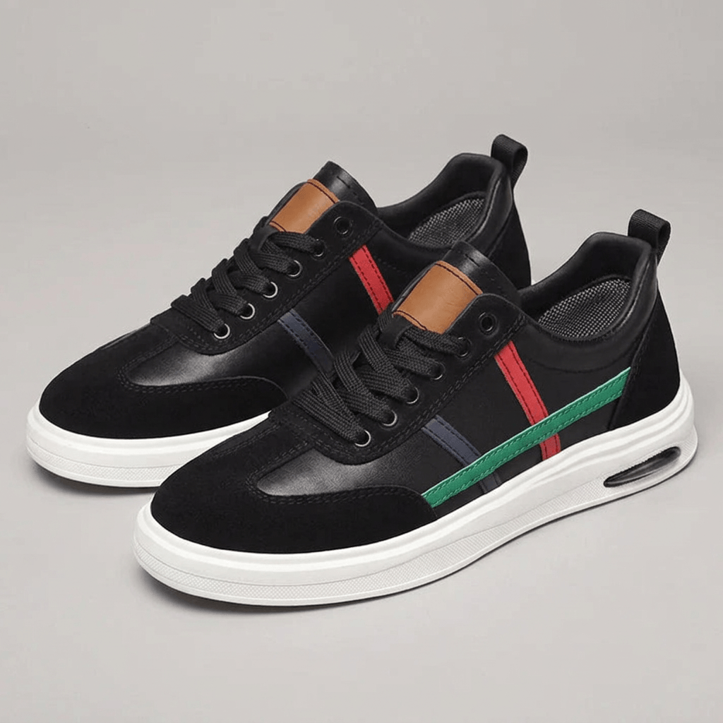 Maqiato | Suede and leather low-top sneakers