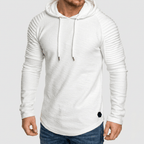 Maqiato | Slim fit hoodie with folded detailing