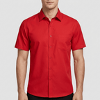 Maqiato | Contrast trim short sleeve button up shirt