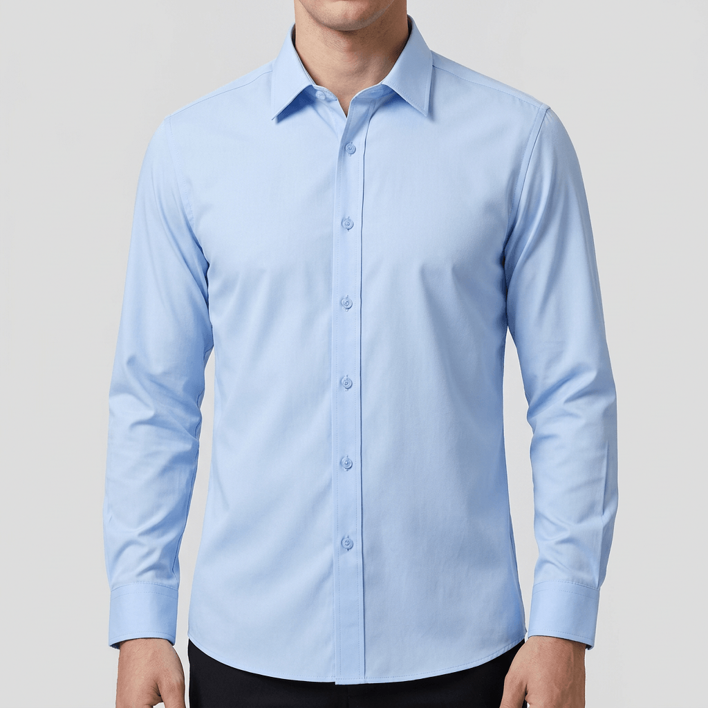 Maqiato | Structured fit white long sleeve shirt