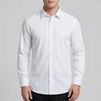 Maqiato | Structured fit white long sleeve shirt