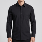 Maqiato | Structured fit white long sleeve shirt