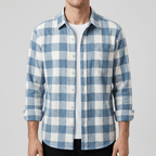 Maqiato | Brushed stylish check shirt