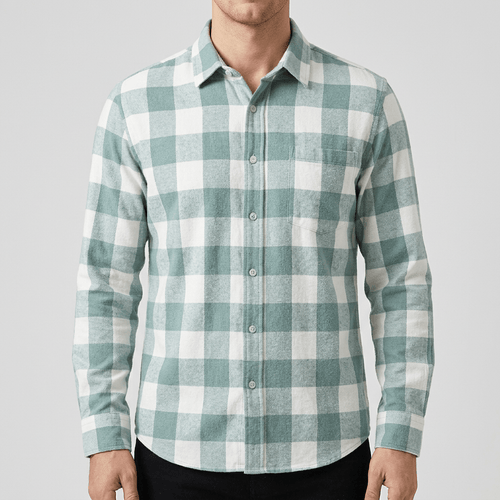 Maqiato | Brushed stylish check shirt
