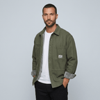Maqiato | Men's Regular Fit Fleece-Lined Cargo Shirt