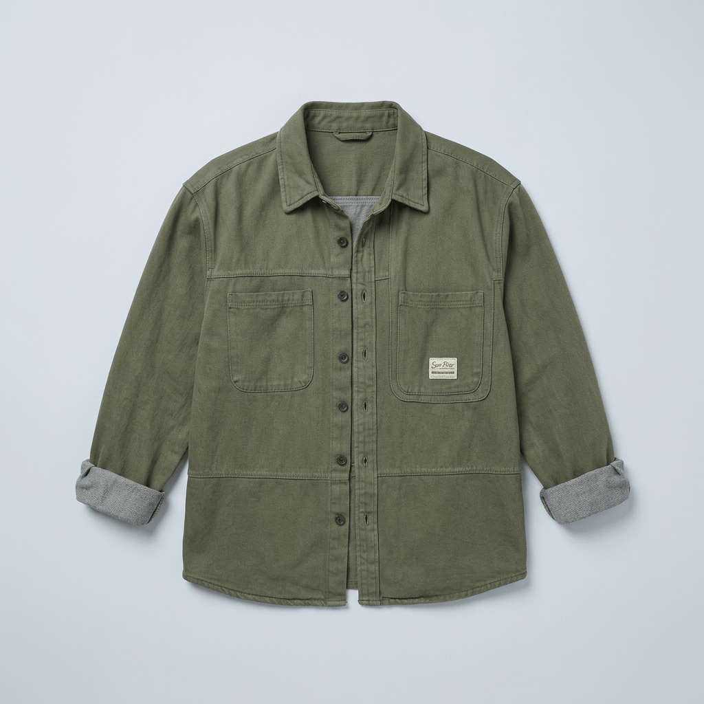 Maqiato | Men's Regular Fit Fleece-Lined Cargo Shirt