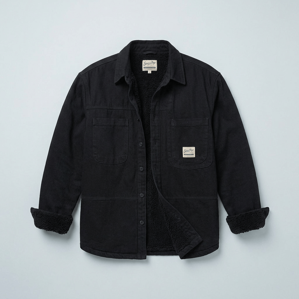 Maqiato | Men's Regular Fit Fleece-Lined Cargo Shirt