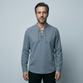 Maqiato | Men's Relaxed Lace-Up Shirt