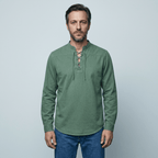 Maqiato | Men's Relaxed Lace-Up Shirt
