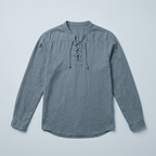 Maqiato | Men's Relaxed Lace-Up Shirt