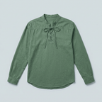 Maqiato | Men's Relaxed Lace-Up Shirt