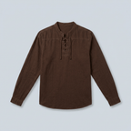Maqiato | Men's Relaxed Lace-Up Shirt