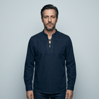 Maqiato | Men's Relaxed Lace-Up Shirt