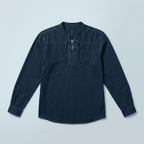Maqiato | Men's Relaxed Lace-Up Shirt