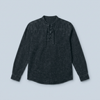 Maqiato | Men's Relaxed Lace-Up Shirt