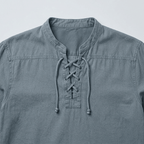 Maqiato | Men's Relaxed Lace-Up Shirt