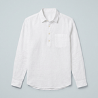 Maqiato | Men's Relaxed Cotton Linen Popover Shirt
